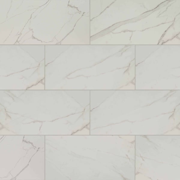 Kaya Calcatta Venato 12"X24" Polished Porcelain Floor And Wall Tile, 6PK